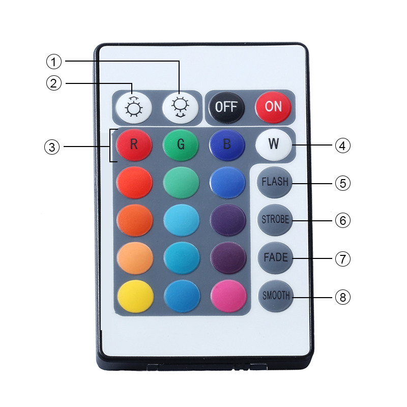 3528SMD Flexible LED Strip Light Kit 12V 2A IR Remote Controller​