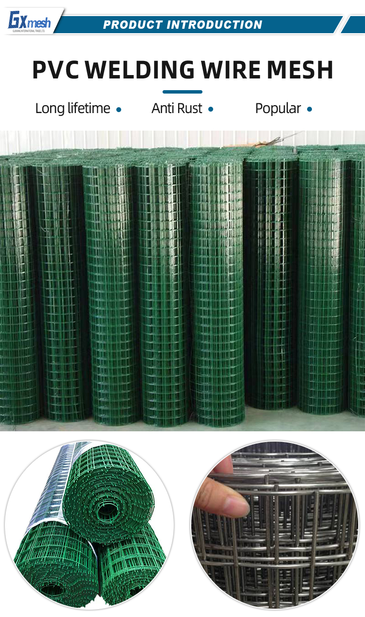 Direct Supply of Welded Wire Mesh Rolls with PVC Coated Steel Wire Protection