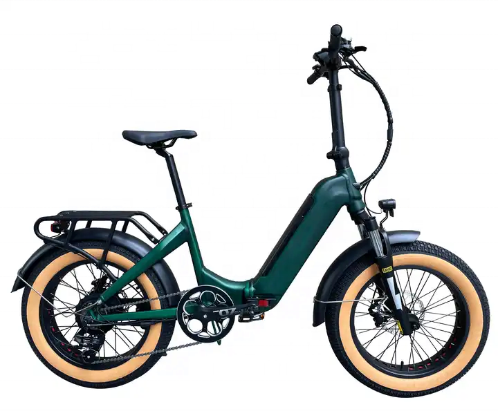 20 Inch Retro Folding Step Thru Electric Bike 48V 750W With LCD Display