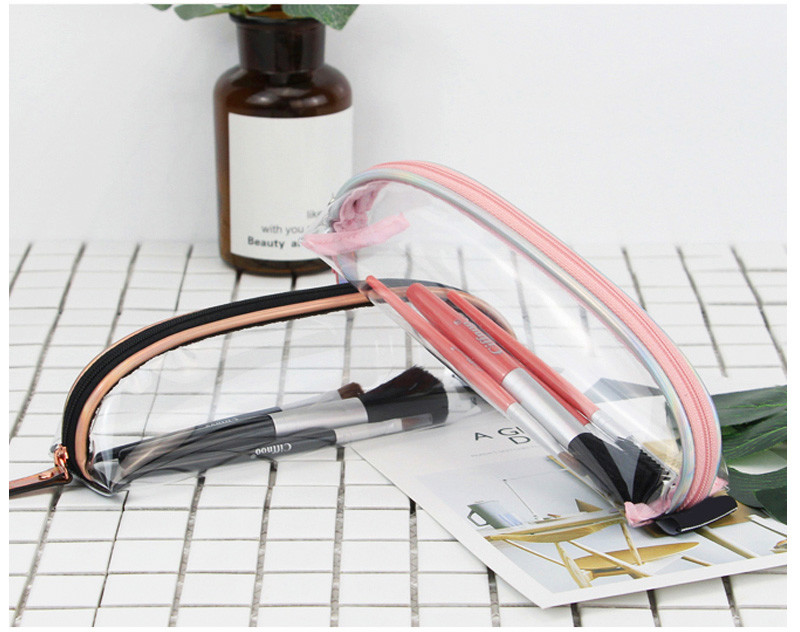 Waterproof Transparent Large Brush PVC Makeup Bag