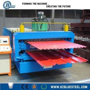  3KW Hydraulic Double Layer Steel Forming Machine With 45# Steel Roller Manufactures