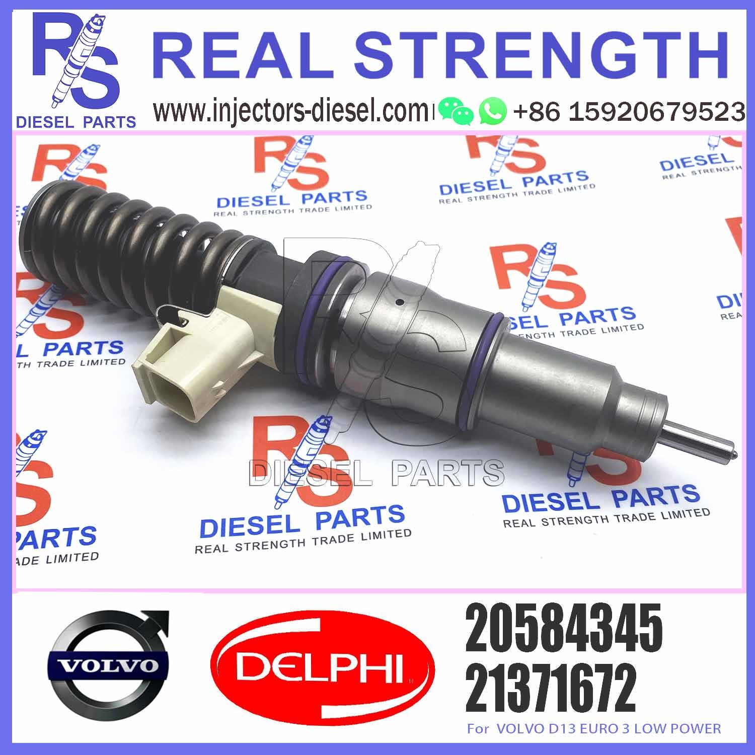 Fuel Injector 21371672, 21340611for V-O-L-V FM400 EC380 EC480 FH12 FM12 D13D D13A Common rail injector 21340611 BEBE4D0800