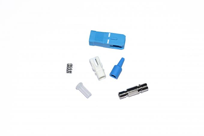 Housing SC / UPC Optical Fiber Connectors , Single Mode Fiber Connectors Durable