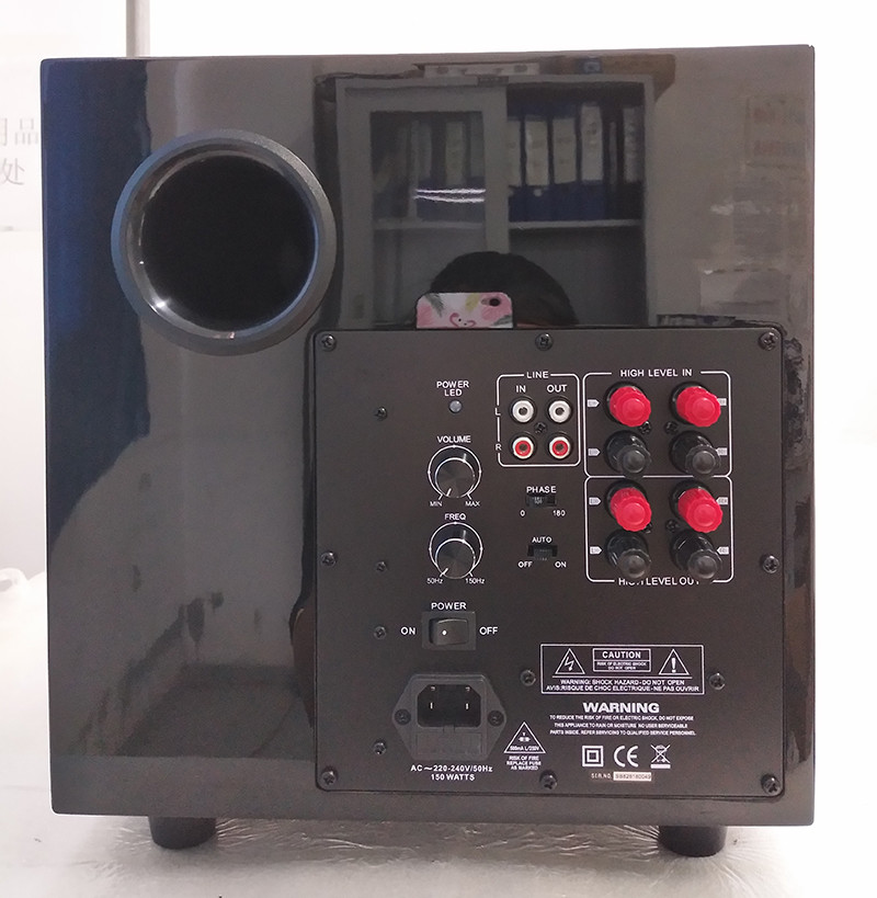 Compact Powered Super Bass subwoofer speaker Front Firing Subwoofer For Home Theater