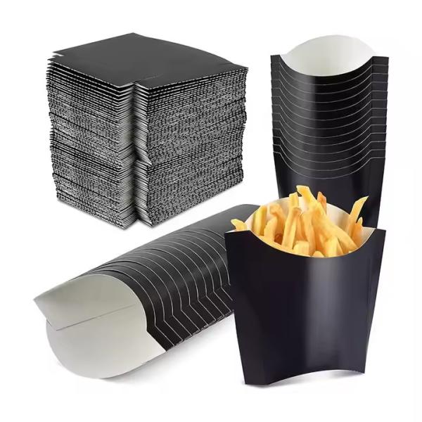 Customized French Fry Box Eco-friendly, Recyclable, Disposable Fast Food Paper