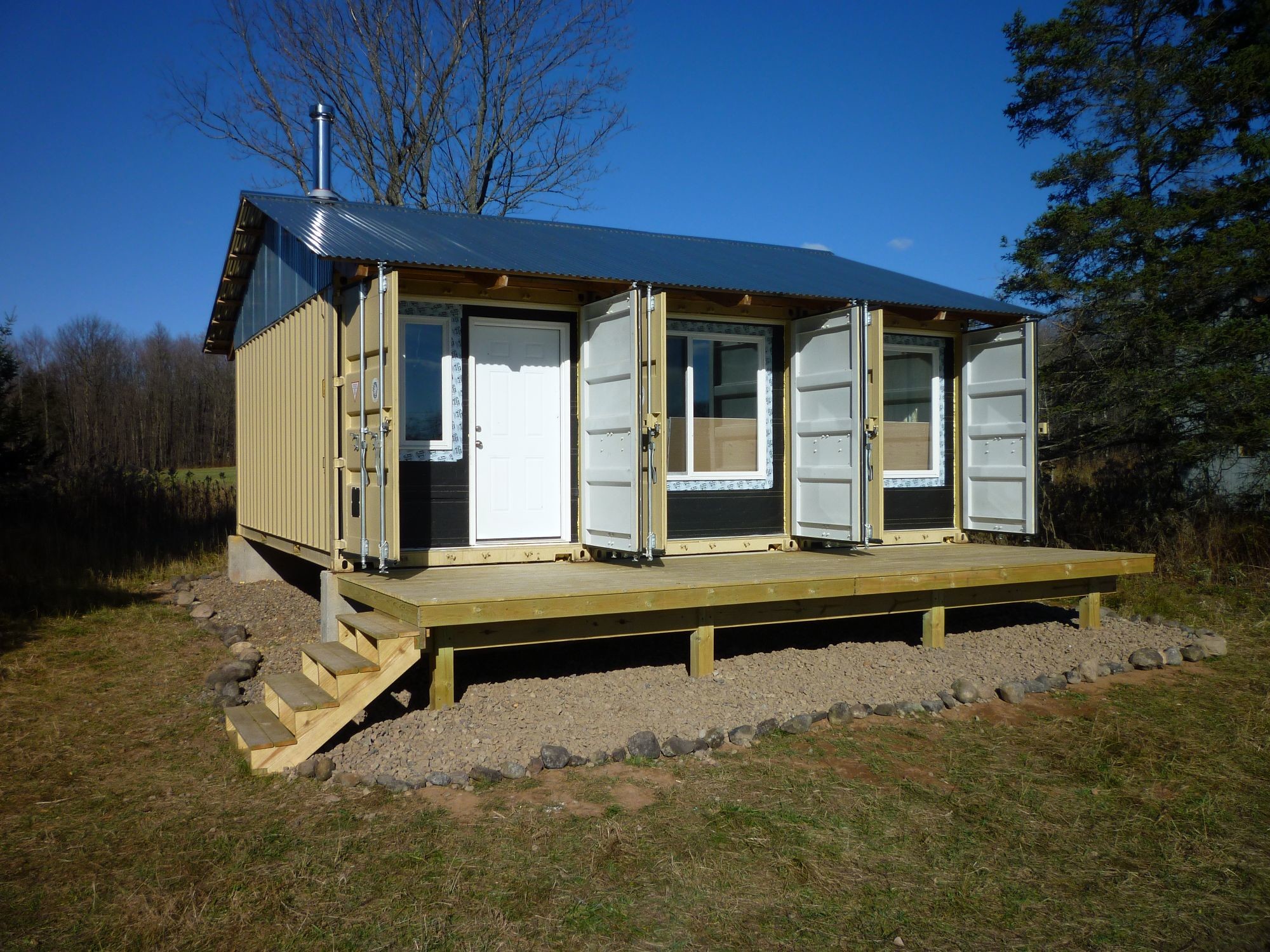 3 4 Layers Prefab Flat Pack Steel Storage Containers Flat With Sun Proof Roof