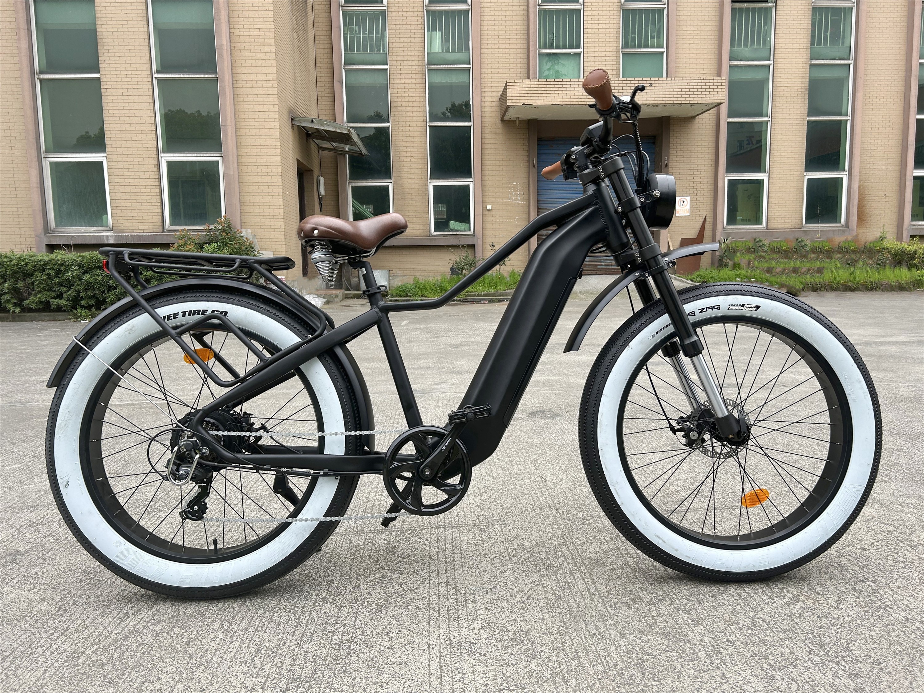 Integrated Battery Beach Cruiser Electric Bike 26 Inch 48V 750W MTB Ebike For Adult