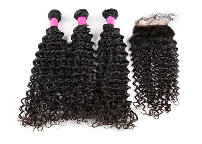 Grade 5A Virgin Brazilian Hair Deep Wave 10"-30" Inch Brazilian Human Hair Extensions