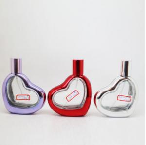 China 30ML heart shape glass perfume empty bottle for women gift on sale
