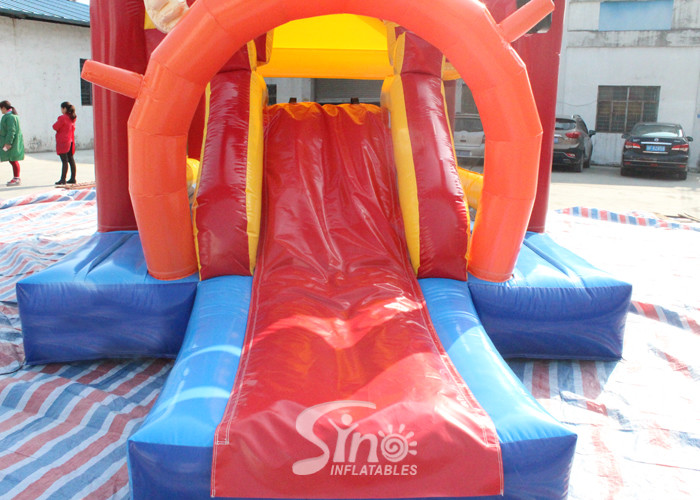 Commercial kids safari park inflatable jumping castle with slide coming with certified blower