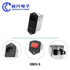 DBI5-S EMI Power Line Noise Filters With Fuse IEC Socket Type