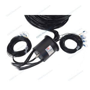 10 Channels MM Integration Fiber Optic Rotary Joint with Slip Ring Insertion