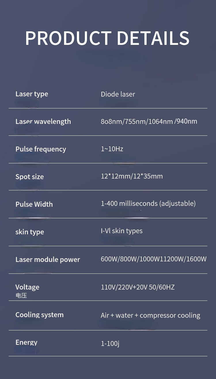 Diode Laser Permanent Hair Removal Machine 755nm 808nm 1064Nm Medical Beauty Equipment