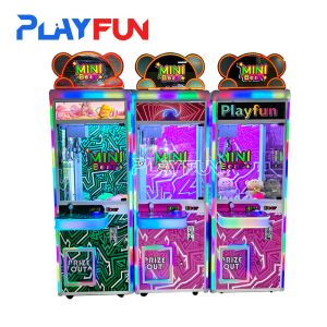  Factory Customized Coin Operated Plush Toys Claw Machine Mini Bear Pink Crane Catch Machine for Shopping Mall Manufactures