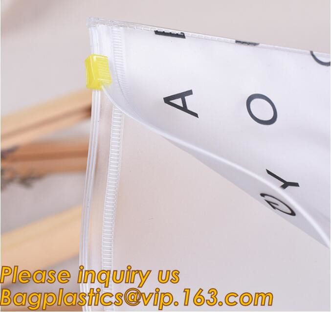 Plastic Bag OEM Custom PVC Loop Handle Image Printed Plastic Shopping Bag,Promotional Clear Waterproof Plastic Cosmetic