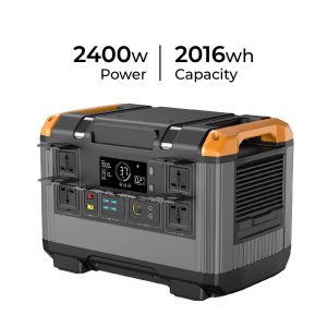  2400W 2000W Portable Power Station Pure Sine Wave Inverter Type With Special Feature Flashlight Manufactures
