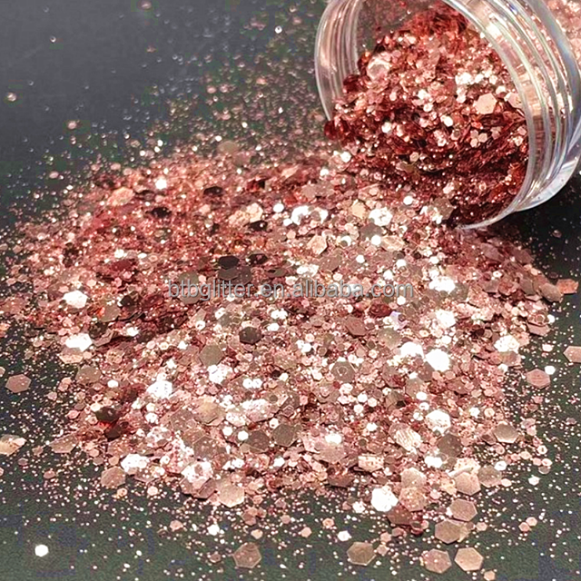 Other Holiday Supplies Bling Metal Chunky Glitter Makeup Cosmetic Glitter Flakes Body Glitter for Eye Shadow Nail Art Plastic
