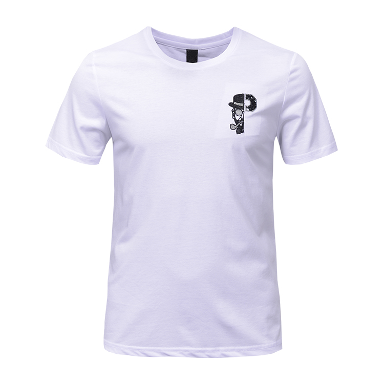 Round Neck Mens Sports T Shirts , Multicolor Male T Shirt Casual Style