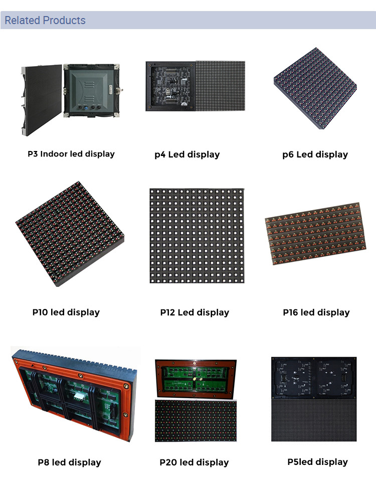 80W Indoor And Outdoor Led Display P2 P2.5 P3 P4 P5 P6 P8 P10 P16