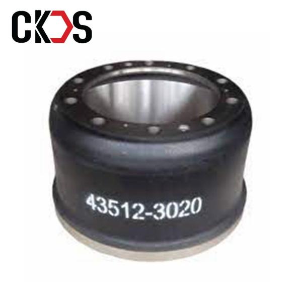 Hino Truck Spare Parts 43512-3020 Diesel Brake Drum Chinese Factory HIno Truck