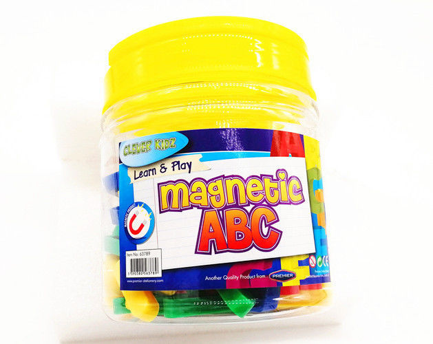 Magnetic Alphabets and Numbers Plastic Material with Plastic Box, Custom Different Colors, Fit for All Tinplate Board an