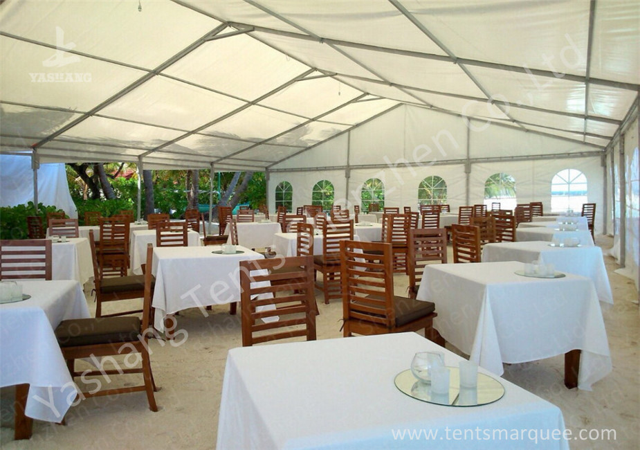 15M Width Transparent Soft PVC Window Outdoor Aluminum Profile Party Tents