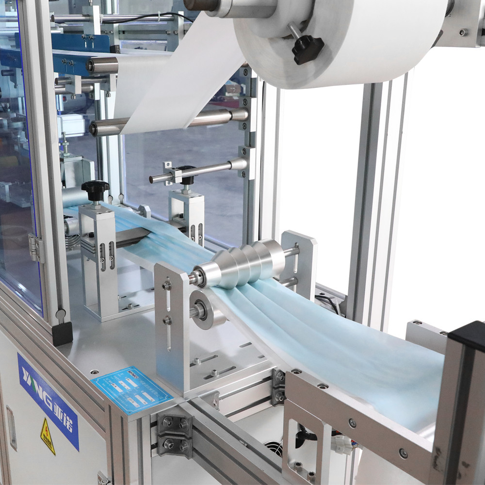 Civilian 3 Ply Face Mask Making Machine , 13KW Face Mask Packing Machine CE certificate
