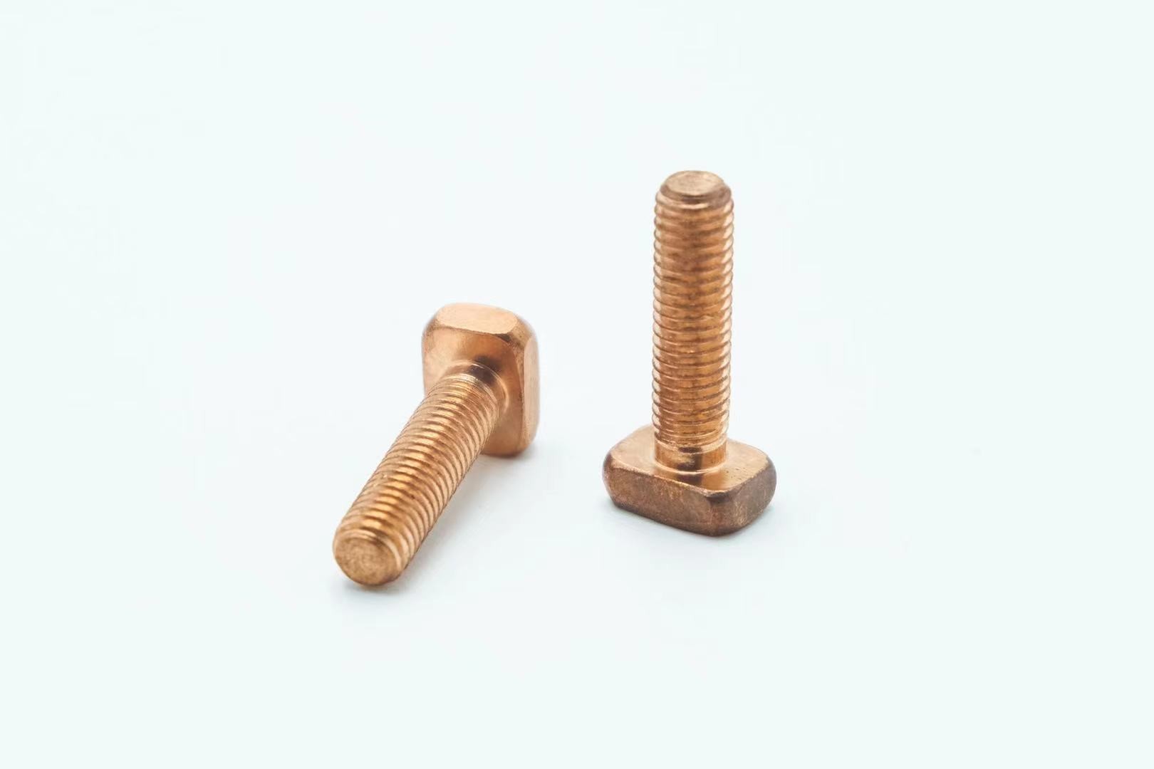 Square Head T-Shaped Screw T-Shaped Copper Screw Golf Cart Conductive Screw
