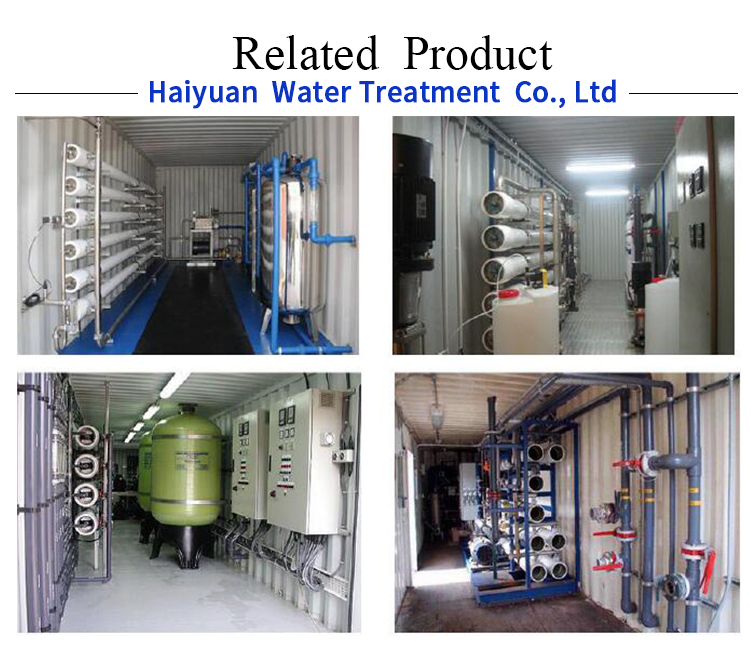 FRP Containerised Water Treatment Plant , Sea Water Desalination Machine
