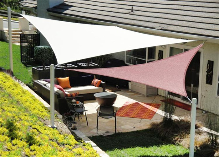 High Gram Weight Triangle Sun Shade Canopy Sail High Density Polyethylene Founded