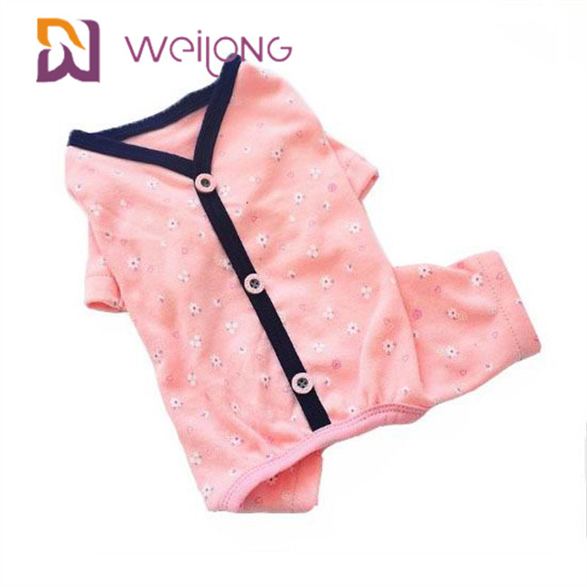 Spring / Summer Customization Pattern Cardigan Pet Pajama Cotton Jersey Lining