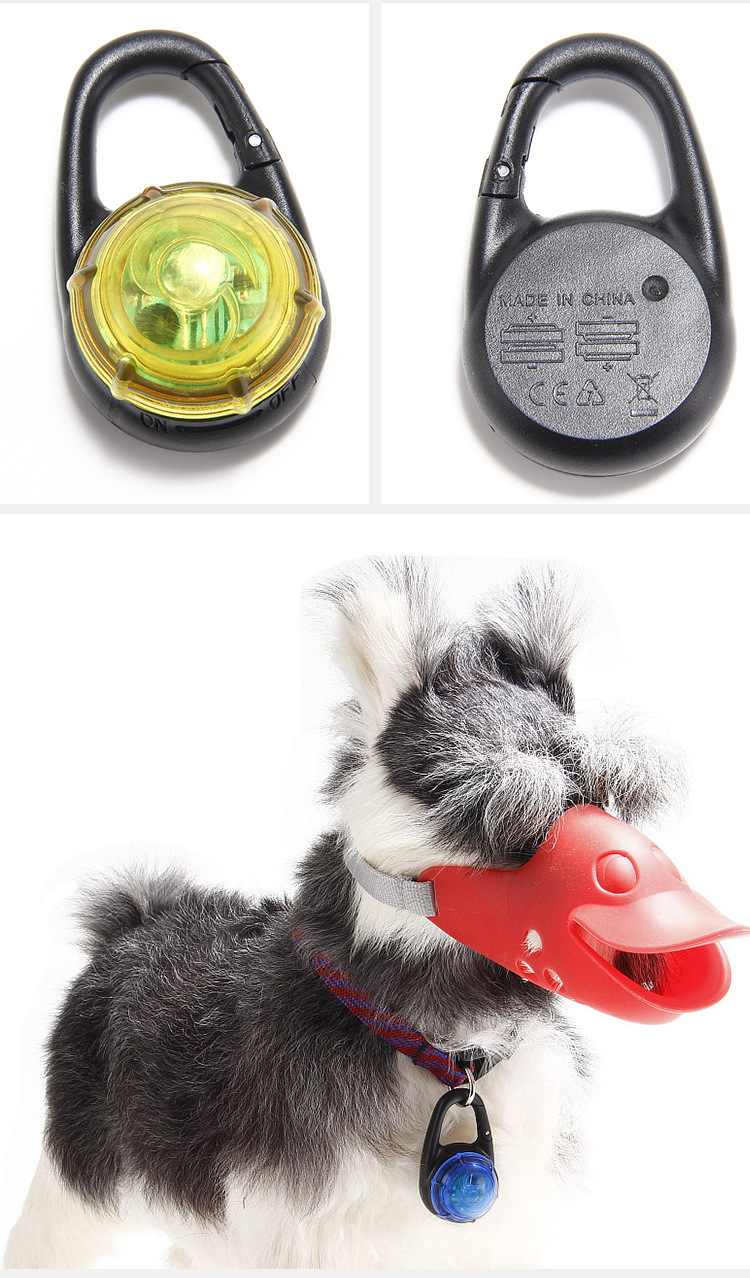 Glow In The Dark Dog Id Tags Waterproof 3 Modes Dog Flashing Tag