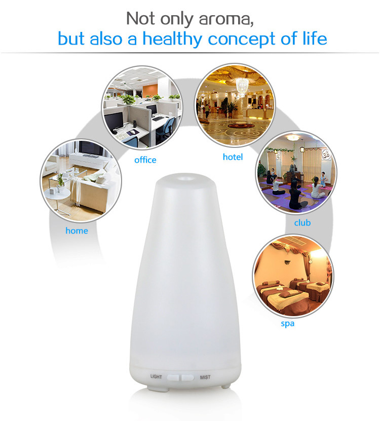 Waterless Auto Shut - Off Plastic Aroma Diffuser With Adjustable Mist Mode