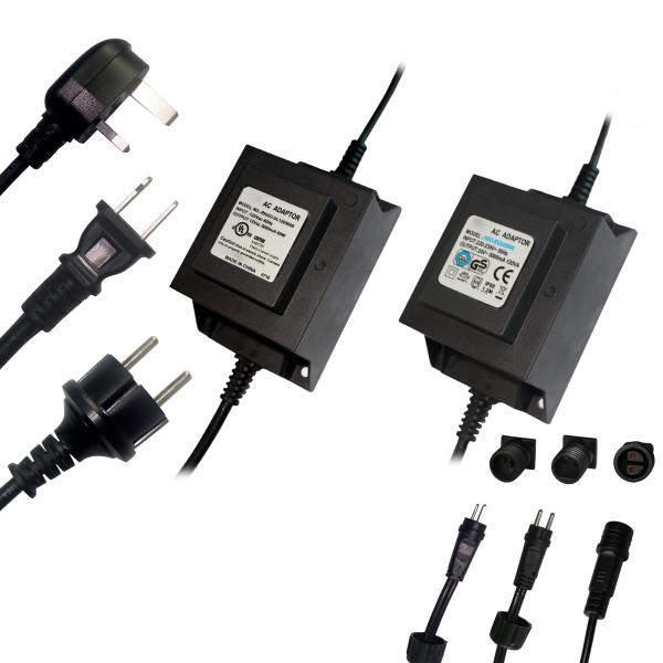 IP68 Waterproof Transformer for Garden lights Pool Lighting, 24VAC 100W 200W