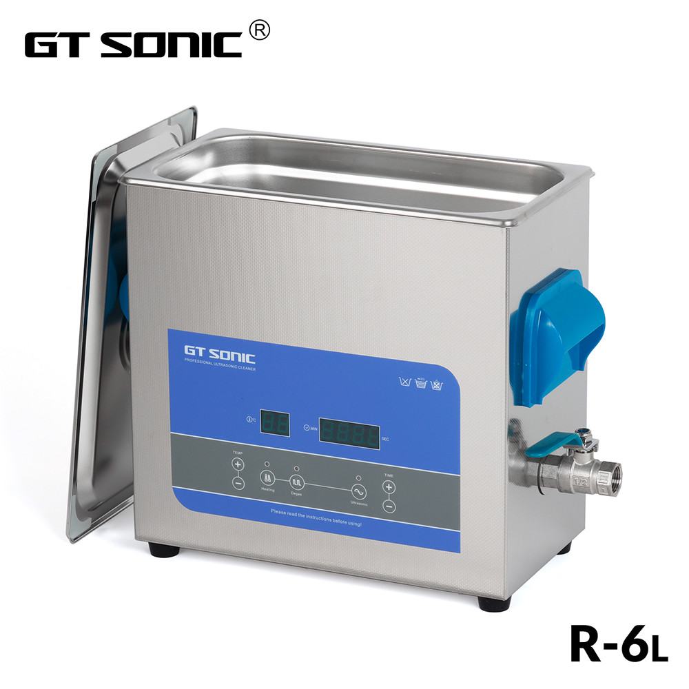 Timer Temperature Display Digital Ultrasonic Cleaner 150w 6l