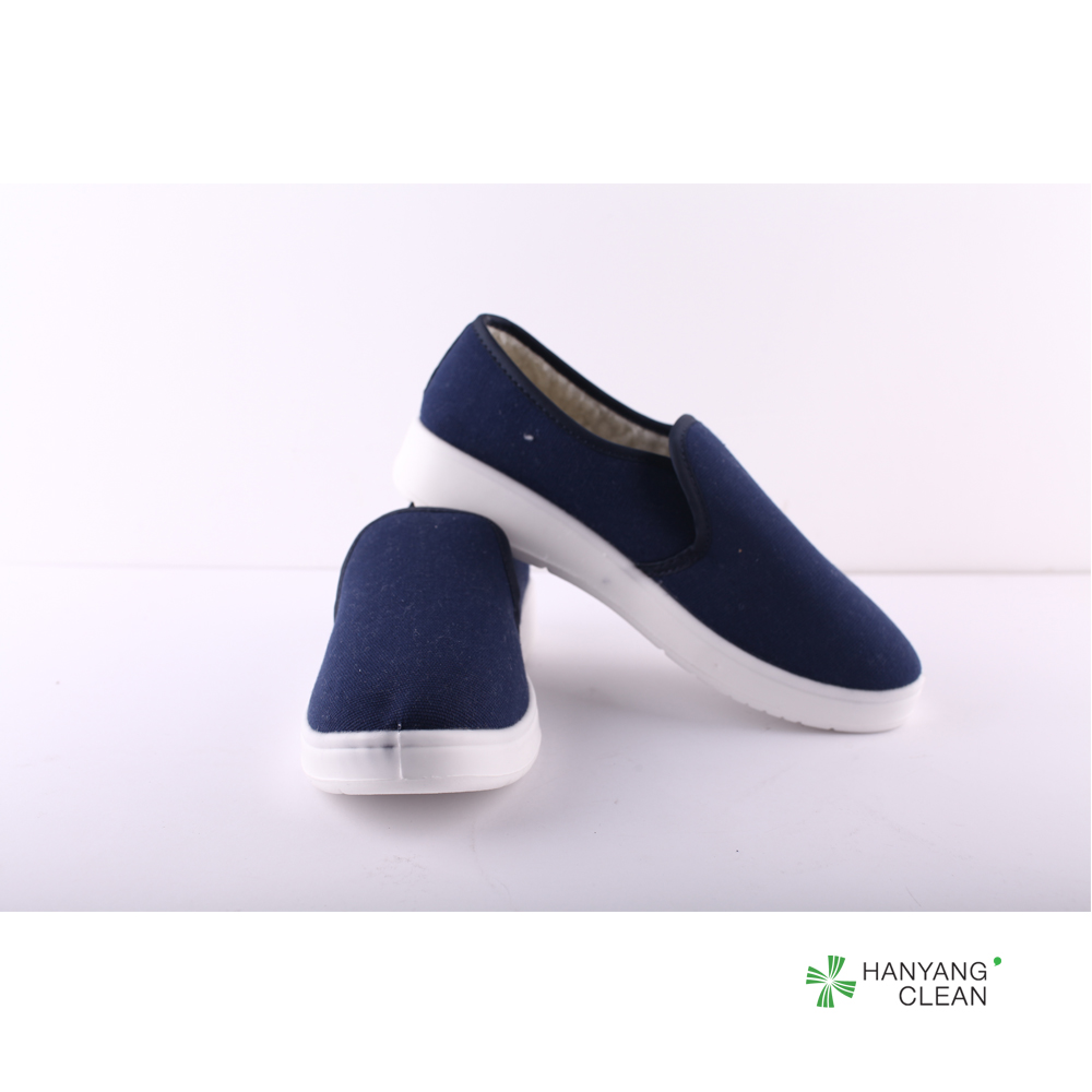 Winter PU Sole Anti Static Shoes Safety Canvas Shoes For Pharmaceutical Industrial