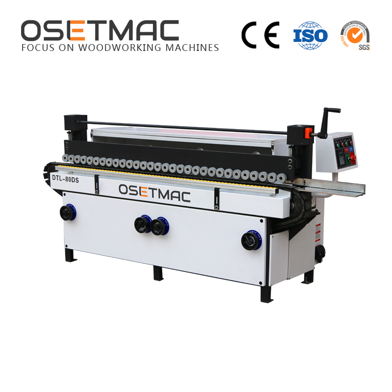 OSETMAC DTL-80DS Three Rollers Manual Side Sanding Machine For Wood MDF Plywood Polishing