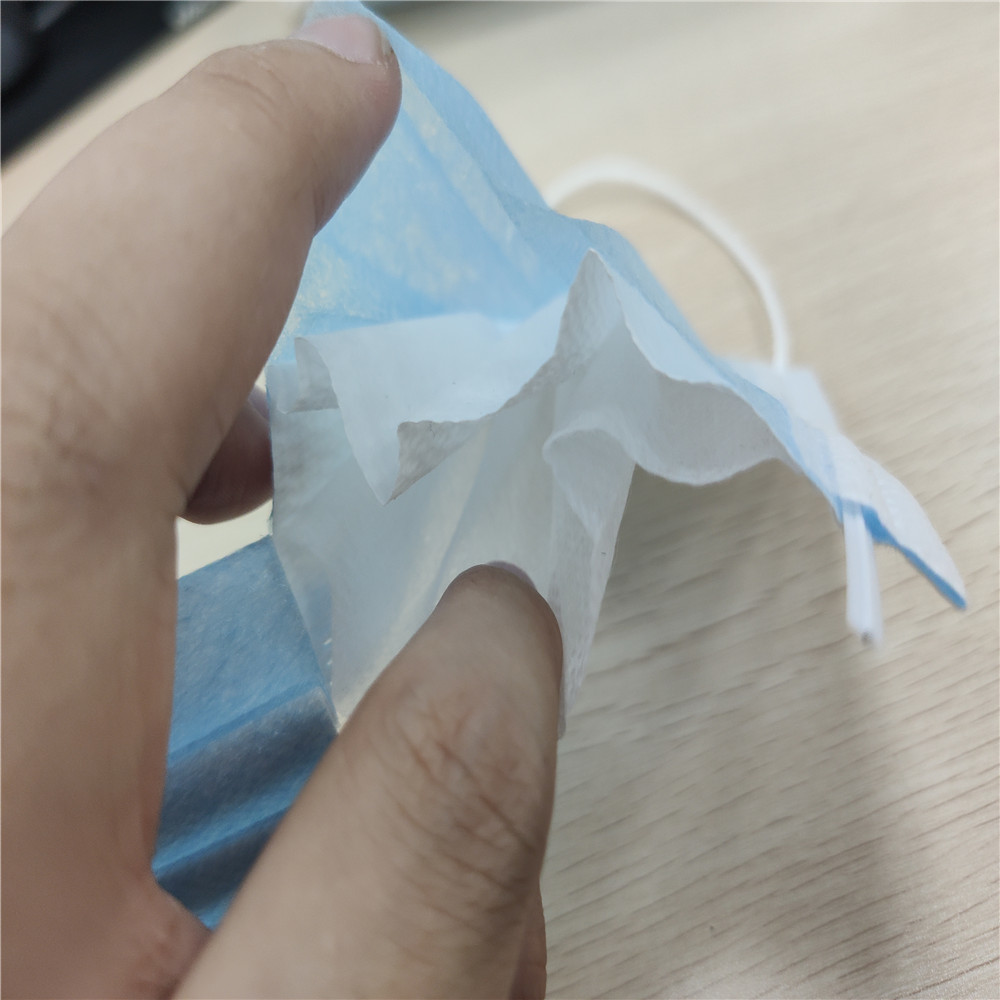 Disposable Pleated Dust Proof Face Mask 17.5*9.5cm Size With Elastic Earloop