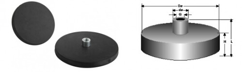 round-rubber-ndfeb-pot-magnet-with-thread