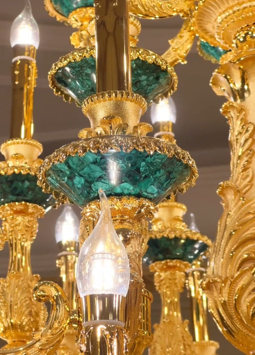 OEM ODM Metal Candle Chandelier Customized Gold Candelabra Chandelier