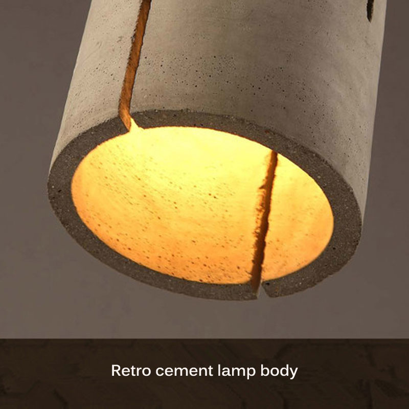 Loft Retro Chandelier Industrial Style Restaurant Bar Art Lamp Clothing Store Cafe Corridor Cement Lamp(WH-VP-205)