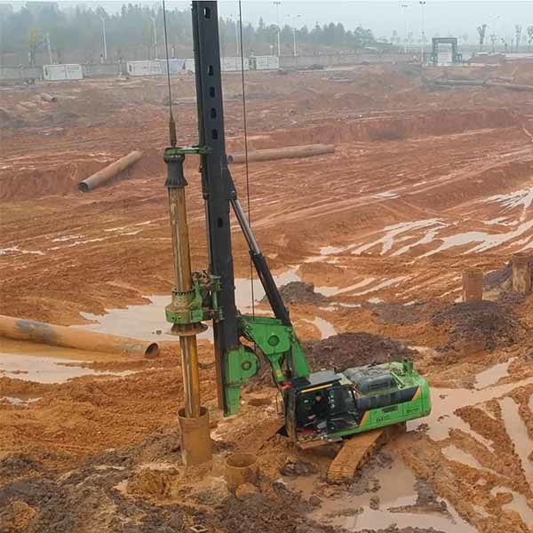 Torque Hydraulic Piling Rig Machine for 2m Dia 68m Depth Borehole Drilling Tysim KR220c