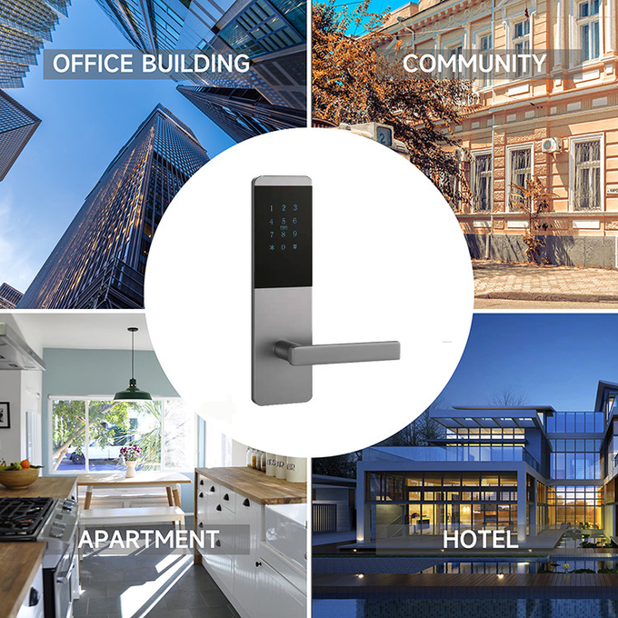 WiFi Digital Intelligent Door lock with Password Code Card Tuya TTlock App Keyless Smart Locks
