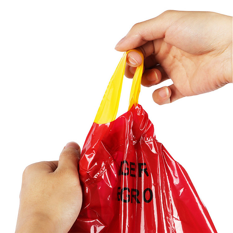 HDPE Medical Waste Biohazard Trash Bag Disposal For Hospital