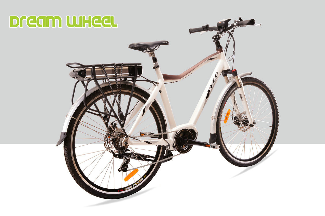Electric Powered Mid Motor Electric Mountain Bike 10.4Ah Shimano RD-TX55