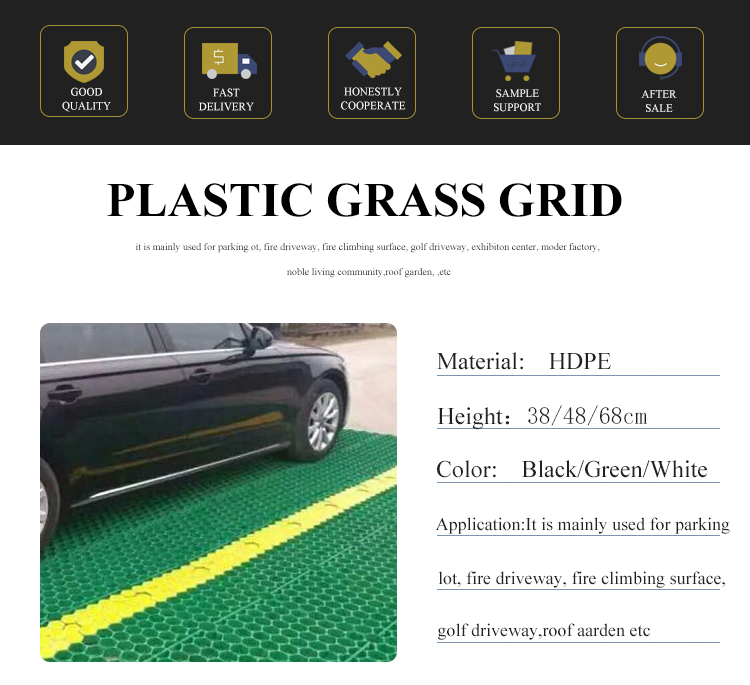 Diamond Grid Gravel Grid System Form Grass Paver with CE/ISO9001/ISO14001 Certificate