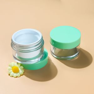PET Double-Layer Cream Jar 15ml-100ml with Screw Lid
