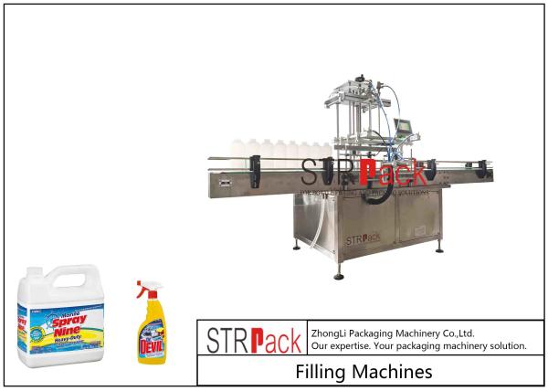 Stainless Steel Automatic Detergent Bleach Toilet Cleaner Bottle Filling Machine