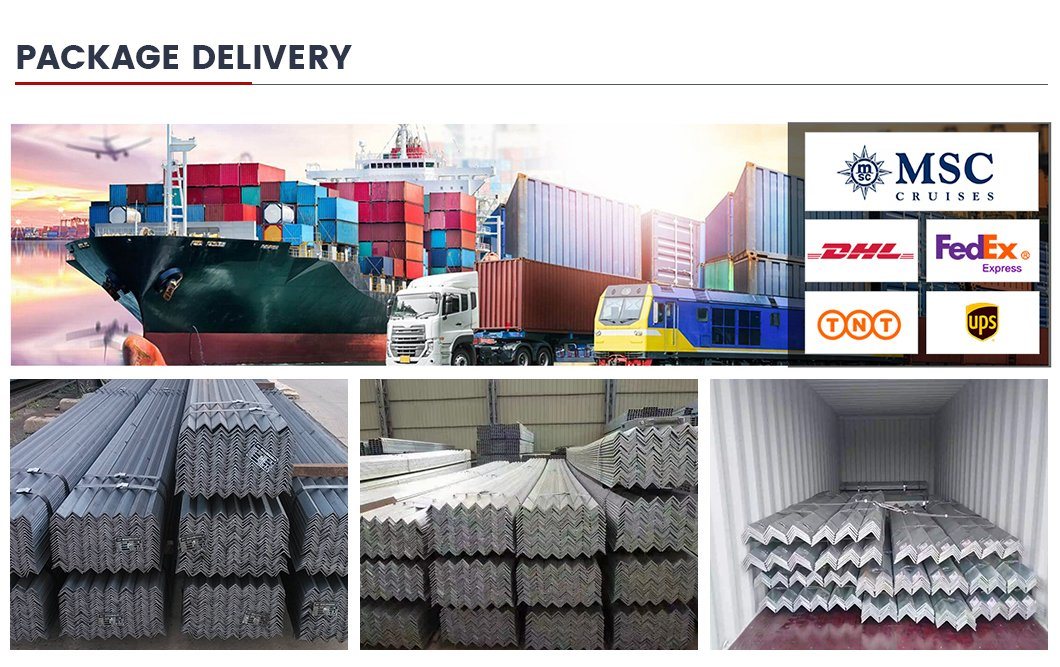 Manufacture Angel Steel Hot Rolled Mild Carbon Steel 50*50*5 S235jr Grade Angle Iron ASTM A36 Equal and Unequal Angle Steel Factory Price