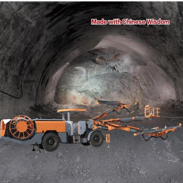 UJ22 Underground Drill Jumbo Full Hydraulic Tunneling Machine Blast Hole